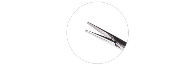 IF-6005 方柄眼用显微持针钳（直钝头）