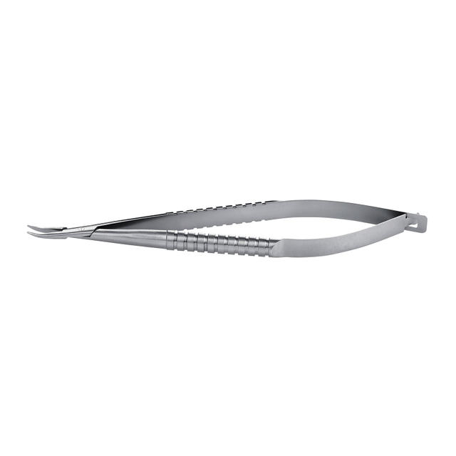 IF-6008 Stainless Steel  Curved Fine Tip, Groove Handle 