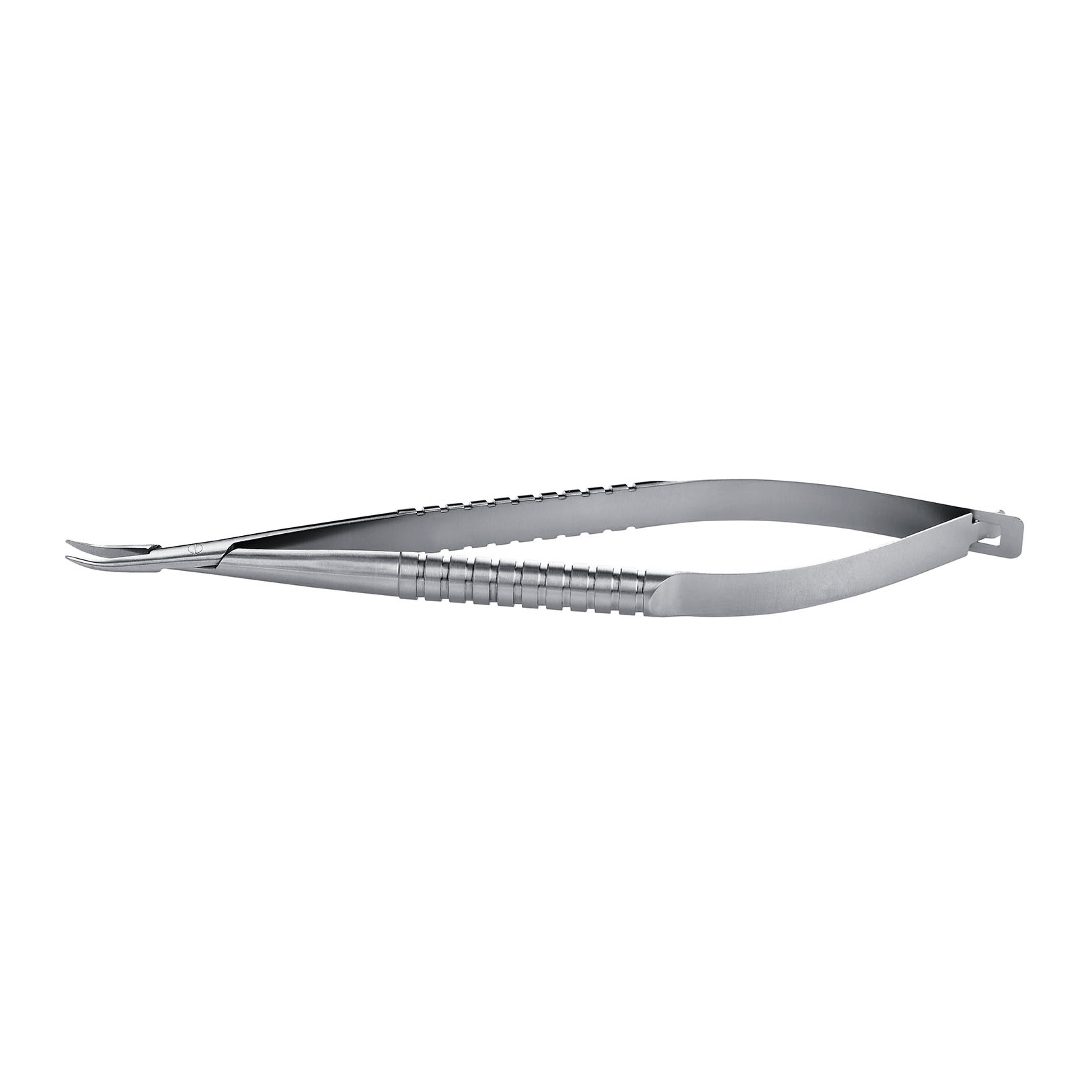 Stainless Steel  Curved Fine Tip, Groove Handle 