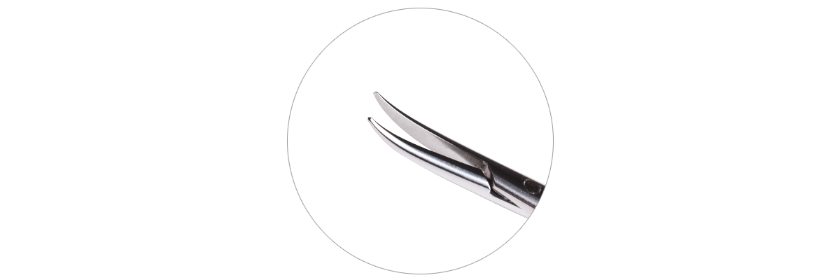 IF-6000 Stainless Steel  Curved Fine Tip